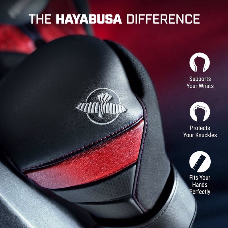 Hayabusa T3 Boxing Gloves -black/red